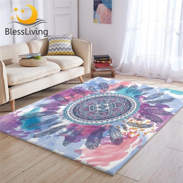 blessliving mandala feather living room rug pink aqua bedroom carpet hippie circle floor mat watercolor floral bohemian tapete1
blessliving mandala feather living room rug pink aqua bedroom carpet hippie circle floor mat watercolor floral bohemian tapete1