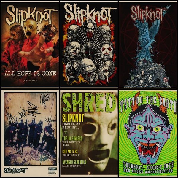 buy three to send one slipknot heavy metal poster rock band poster kraft pub vintage wall sticker decorative painting
buy three to send one slipknot heavy metal poster rock band poster kraft pub vintage wall sticker decorative painting