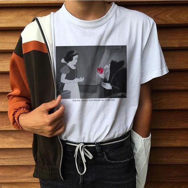 women t shirt summer princess and the old witch graphic print t shirt femme funny anime harajuku loose tee japanese kawaii, White 
women t shirt summer princess and the old witch graphic print t shirt femme funny anime harajuku loose tee japanese kawaii, White