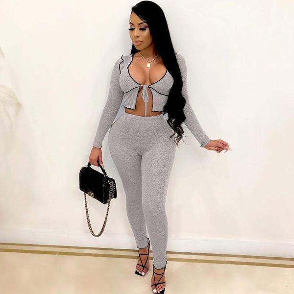 women's tracksuits 2021 long sleeve bandage crop leggings 2 piece set autumn winter women fashion streetwear patchwork tracksuit1, Gray
women's tracksuits 2021 long sleeve bandage crop leggings 2 piece set autumn winter women fashion streetwear patchwork tracksuit1, Gray