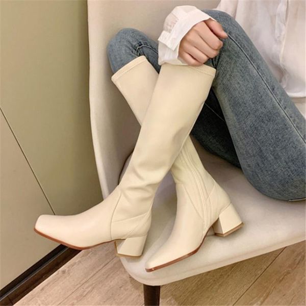 boots pxelena ins soft genuine leather knee high riding women shoes square toe block heels zip 2021 autumn spring winter 39, Black
boots pxelena ins soft genuine leather knee high riding women shoes square toe block heels zip 2021 autumn spring winter 39, Black
