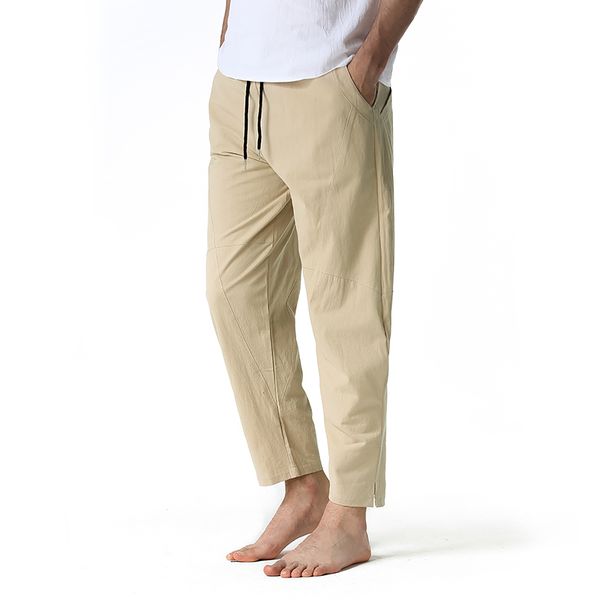 2022 happyjeffery men's hemp cotton slacks pants lightweight elastic waist yoga home pants man die hose hp04, Black
2022 happyjeffery men's hemp cotton slacks pants lightweight elastic waist yoga home pants man die hose hp04, Black