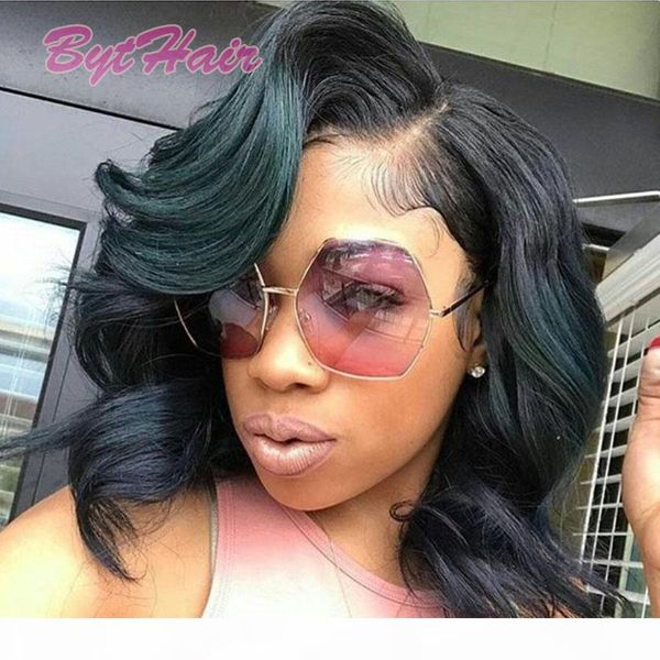 bythair short bob human hair wigs 130 density lace front wigs natural wavy glueless full lace wigs with baby hair for black women, Black;brown
bythair short bob human hair wigs 130 density lace front wigs natural wavy glueless full lace wigs with baby hair for black women, Black;brown
