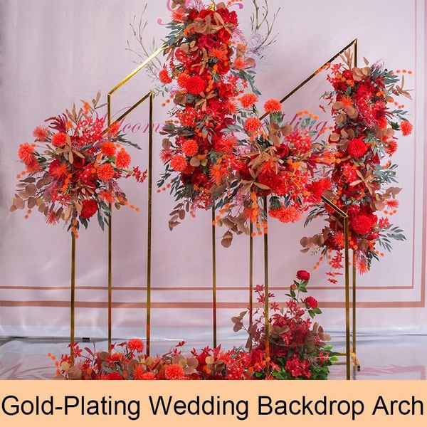party decoration wedding props wrought iron screen arches frame background decorative square artificial flower gold plating geometry
party decoration wedding props wrought iron screen arches frame background decorative square artificial flower gold plating geometry
