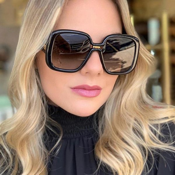 sunglasses oversized women shape for retro square clear lens brand designer fashion gothic large sun glasses, White;black
sunglasses oversized women shape for retro square clear lens brand designer fashion gothic large sun glasses, White;black