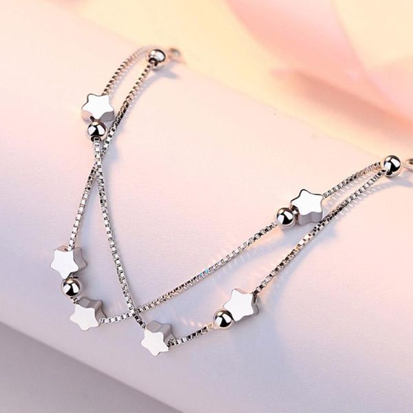 oulai777 fashion bracelets woman 2020 woman stainless steel jewelry star double friendship bracelet chain on accessories punk, Black
oulai777 fashion bracelets woman 2020 woman stainless steel jewelry star double friendship bracelet chain on accessories punk, Black