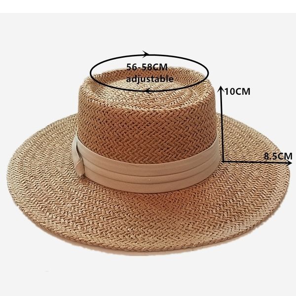 ladies handmade natural straw summer beach hat for women men panama cap fashion concave flat protetion visor sun boat hats y200714, Blue;gray
ladies handmade natural straw summer beach hat for women men panama cap fashion concave flat protetion visor sun boat hats y200714, Blue;gray