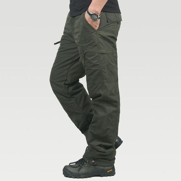 casual cotton rip-stactical baggy warm trousers men's cargo pants double layer winter thick fleece pants overalls, Black
casual cotton rip-stactical baggy warm trousers men's cargo pants double layer winter thick fleece pants overalls, Black