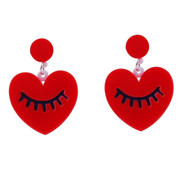 New Design Red Heart With Eyes Acrylic Earrings For Women Geometric Long Dangle Earrings Night Club Party Fashion Jewelry Gifts, Silver
New Design Red Heart With Eyes Acrylic Earrings For Women Geometric Long Dangle Earrings Night Club Party Fashion Jewelry Gifts, Silver