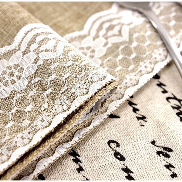 rustic natural burlap linen hessian table runner double lace side table cover room l wedding festival party table decoration f bbycfj
rustic natural burlap linen hessian table runner double lace side table cover room l wedding festival party table decoration f bbycfj