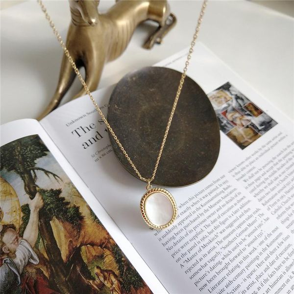 pendant necklaces 925 sterling silver shell oval necklace gold fashion elegant choker for women festival jewelry mother gift
pendant necklaces 925 sterling silver shell oval necklace gold fashion elegant choker for women festival jewelry mother gift