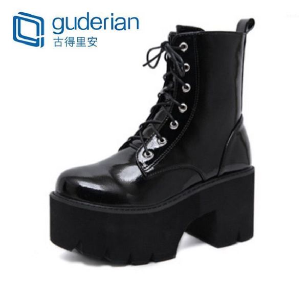 boots woman 2021 autumn lace-up chunky wedge platform shoes women leather ankle ladies zapatos de mujer1, Black
boots woman 2021 autumn lace-up chunky wedge platform shoes women leather ankle ladies zapatos de mujer1, Black