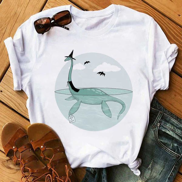 summer casual women's ulzzang streetwear kawaii cartoon dinosaur print korean harajuku short-sleeved t-shirt, White
summer casual women's ulzzang streetwear kawaii cartoon dinosaur print korean harajuku short-sleeved t-shirt, White