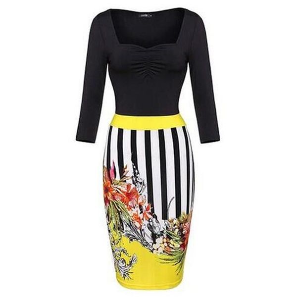 casual dresses fashion arrival floral print vintage patchwork work long sleeve bodycon spring autumn office sheath pencil dress, Black;gray
casual dresses fashion arrival floral print vintage patchwork work long sleeve bodycon spring autumn office sheath pencil dress, Black;gray