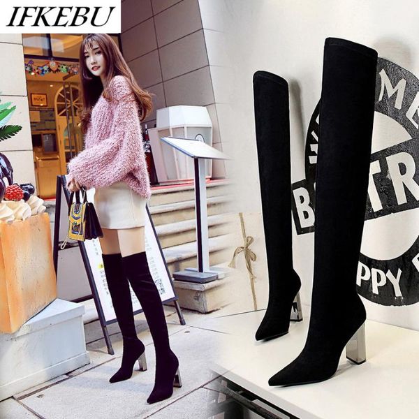 shoes women thigh high boots pointed toe over the knee boots fashion square high heel socks boot zapatos de mujer black
shoes women thigh high boots pointed toe over the knee boots fashion square high heel socks boot zapatos de mujer black