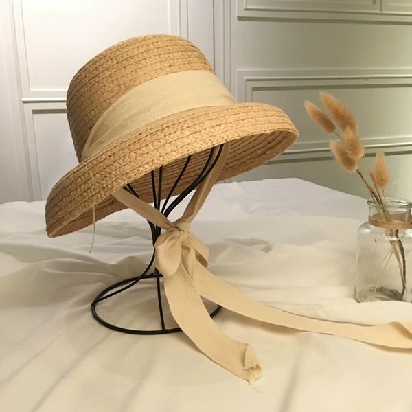 new fashion women' summer sun hat handmade raffia cap visor ribbon hat wide side travel vacation beach hat elegant lady seaside 201027, Blue;gray
new fashion women' summer sun hat handmade raffia cap visor ribbon hat wide side travel vacation beach hat elegant lady seaside 201027, Blue;gray
