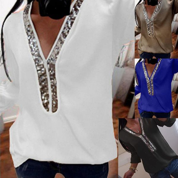 l 5xl plus size fashion women long sleeve loose shirt summer lady v neck casual tee blouses, White
l 5xl plus size fashion women long sleeve loose shirt summer lady v neck casual tee blouses, White