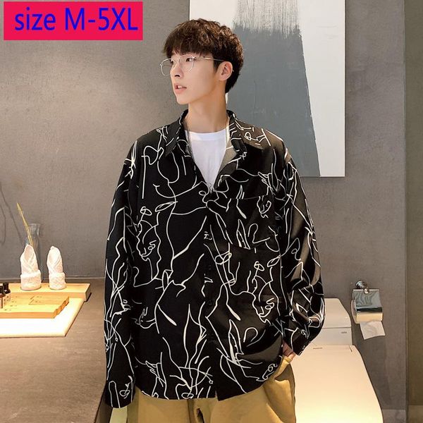 men's casual shirts fashion large men long sleeve trend handsome coat turn-down collar single breasted print plus size -4xl 5xl, White;black
men's casual shirts fashion large men long sleeve trend handsome coat turn-down collar single breasted print plus size -4xl 5xl, White;black
