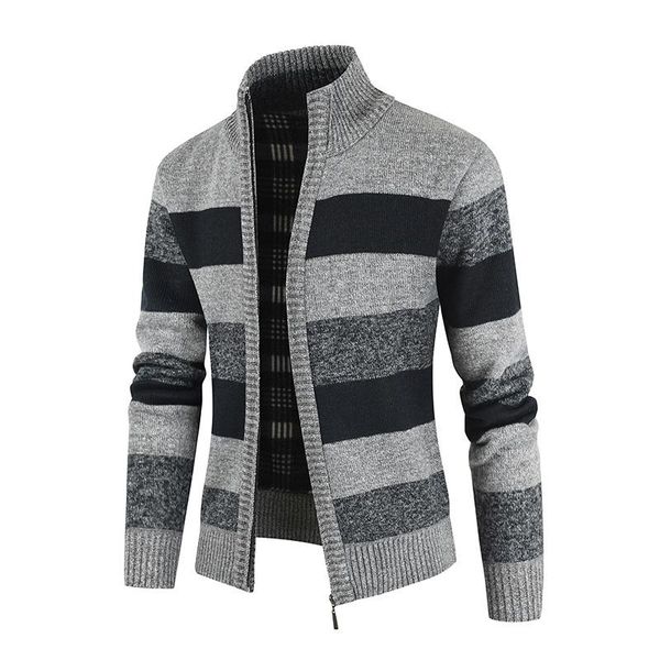 men's sweaters 2021 stand collar mens cardigan casual color matching zipper warm thick sweater men winter fashion loose, White;black
men's sweaters 2021 stand collar mens cardigan casual color matching zipper warm thick sweater men winter fashion loose, White;black