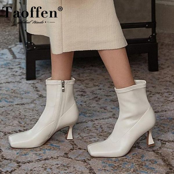 taoffen fashion ankle boots women winter shoes women boots fashion high heel zipper footwear size 33-40, Black
taoffen fashion ankle boots women winter shoes women boots fashion high heel zipper footwear size 33-40, Black