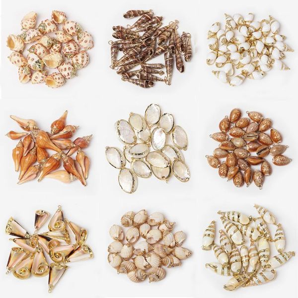 27 styles 5pcs natural shell pendant conch shell charms pendant for diy earring necklace jewelry making finding accessories gift1, Bronze;silver
27 styles 5pcs natural shell pendant conch shell charms pendant for diy earring necklace jewelry making finding accessories gift1, Bronze;silver
