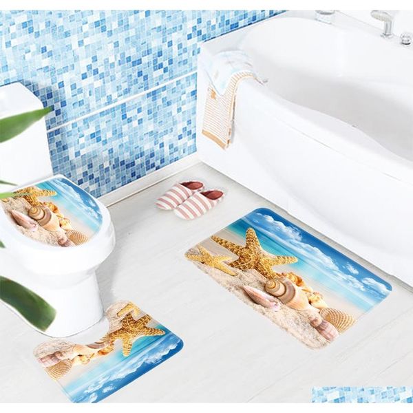 3pcs bathroom mat set beach starfish sea shell pattern bath mat anti slip bathroom rug an qylghi ppshop01
3pcs bathroom mat set beach starfish sea shell pattern bath mat anti slip bathroom rug an qylghi ppshop01