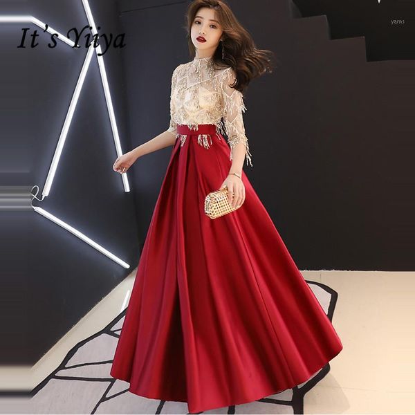 it's yiiya evening dress fashion champagne wine red patchwork color formal gown illusion tassel zipper long party dresses e0961, White;black
it's yiiya evening dress fashion champagne wine red patchwork color formal gown illusion tassel zipper long party dresses e0961, White;black