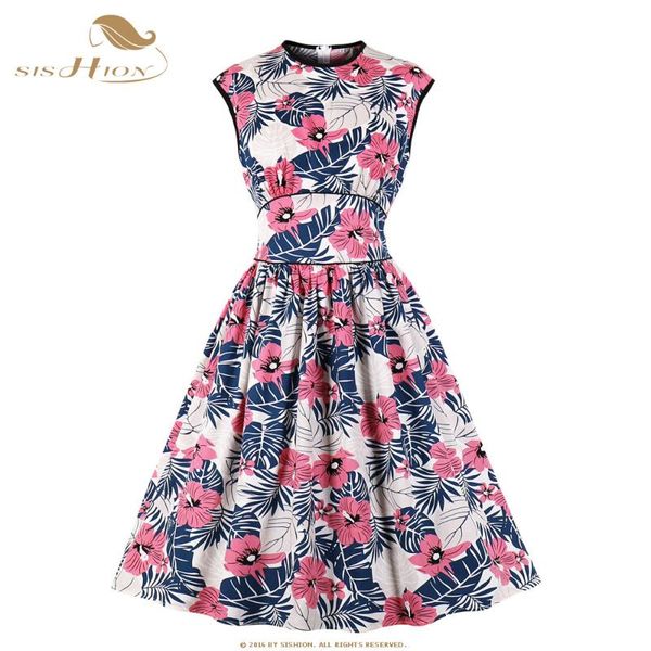 casual dresses sishion fashion vintage red floral print sp1297 women sleeveless slim a line dress vestidos, Black;gray
casual dresses sishion fashion vintage red floral print sp1297 women sleeveless slim a line dress vestidos, Black;gray