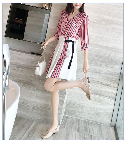 french niche chiffon two-piece set women's dress dress spring 2019 new women's temperament cute summer suit m7db2, Gray
french niche chiffon two-piece set women's dress dress spring 2019 new women's temperament cute summer suit m7db2, Gray