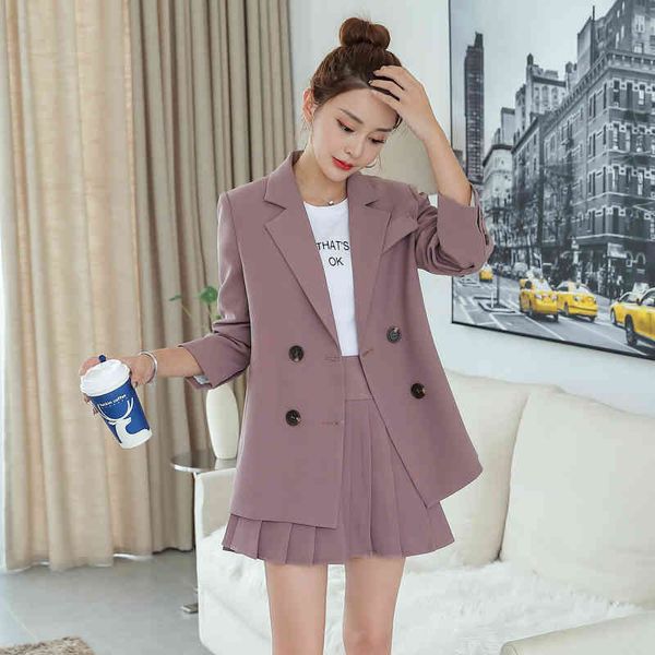 two piece dress ladies suit autumn fashion long-sleeved casual long coat temperament self-cultivation pleated skirt women's two-piece 9, White
two piece dress ladies suit autumn fashion long-sleeved casual long coat temperament self-cultivation pleated skirt women's two-piece 9, White
