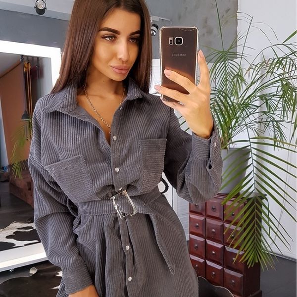 women vintage corduroy sashes shirt s ladies casaul turn-down collar long sleeve winter solid elegant blouse jyj8804, White
women vintage corduroy sashes shirt s ladies casaul turn-down collar long sleeve winter solid elegant blouse jyj8804, White
