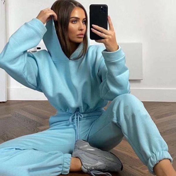 solid casual tracksuit women sports 2 pieces set sweatshirts pullover hoodies pants suit 2020 home sweatpants trousers outfits, Gray
solid casual tracksuit women sports 2 pieces set sweatshirts pullover hoodies pants suit 2020 home sweatpants trousers outfits, Gray