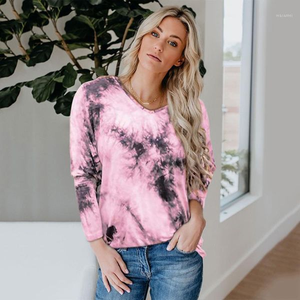 fashion comfortable o neck long-sleeve tie-dye printing slim women's t shirt autumn new arrivals patchwork t shirt women1, White
fashion comfortable o neck long-sleeve tie-dye printing slim women's t shirt autumn new arrivals patchwork t shirt women1, White