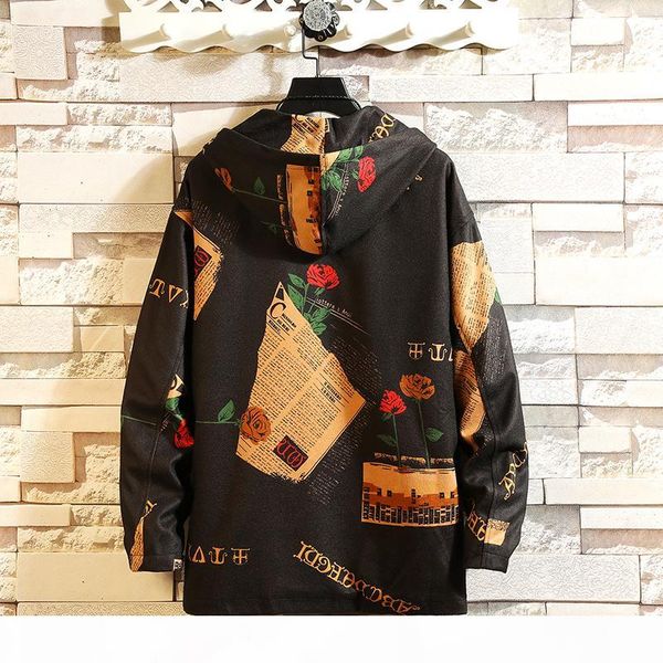 new men's trendy jacket autumn rose newspaper print young men's fashion loose thin hooded jacket black blue m-5xl, Black;brown
new men's trendy jacket autumn rose newspaper print young men's fashion loose thin hooded jacket black blue m-5xl, Black;brown