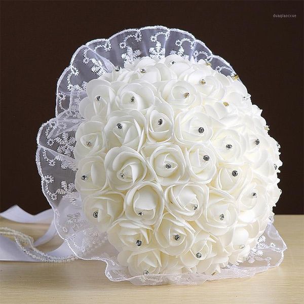 decorative flowers & wreaths artificial rose bouqu romantic wedding bride holding decoration for home decor simulation fake pearl crystal si
decorative flowers & wreaths artificial rose bouqu romantic wedding bride holding decoration for home decor simulation fake pearl crystal si