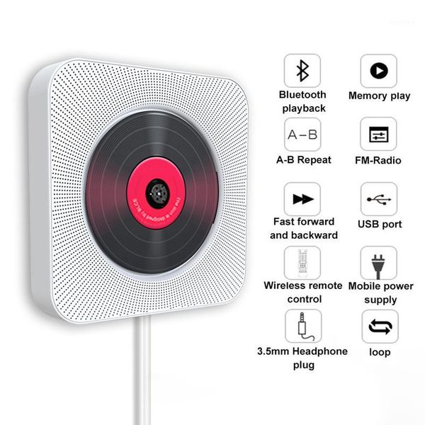 cd player wall mountable bluetooth portable home audio boombox with remote control fm radio built-in hifi speakers usb mp31
cd player wall mountable bluetooth portable home audio boombox with remote control fm radio built-in hifi speakers usb mp31