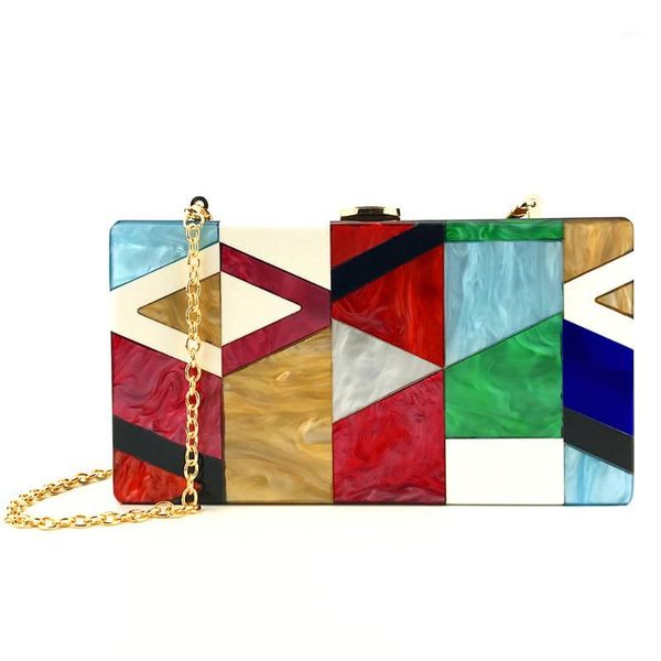 women evening bag geometric stitching color acrylic box party package high capacity durable crossbody bags1
women evening bag geometric stitching color acrylic box party package high capacity durable crossbody bags1