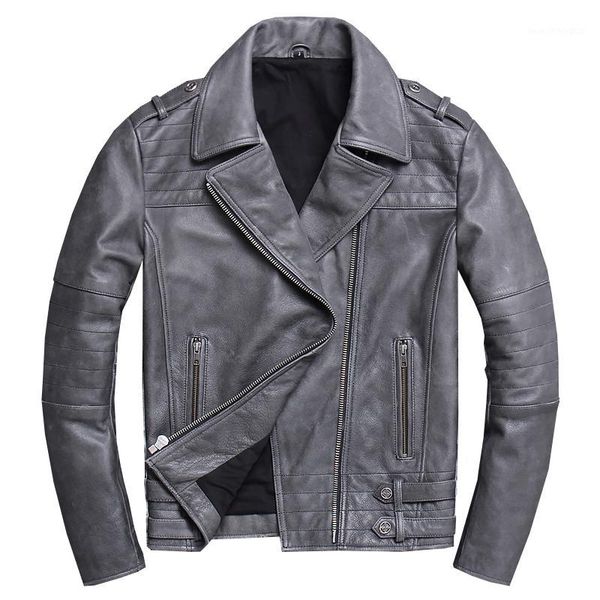 men's leather & faux 2021 vintage grey men slim fit biker's jacket plus size xxxl genuine cowhide spring american motorcycle coat1, Black
men's leather & faux 2021 vintage grey men slim fit biker's jacket plus size xxxl genuine cowhide spring american motorcycle coat1, Black