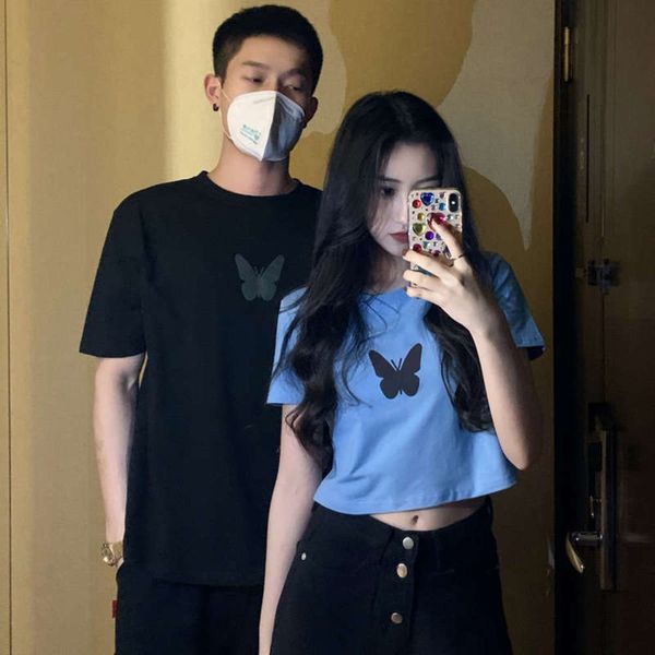 lovers women's clothing 2020 new butterfly short loose t-shirt summer korean short sleeve t-shirt, Black;brown
lovers women's clothing 2020 new butterfly short loose t-shirt summer korean short sleeve t-shirt, Black;brown