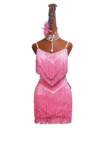 stage wear latin dance competition dress performing female tassels skirt children's light pink #ld0071, Black;red
stage wear latin dance competition dress performing female tassels skirt children's light pink #ld0071, Black;red