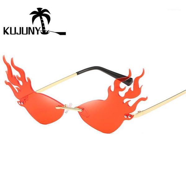 kujuny fire flame wave sunglasses women fashion rimless sun glasses ladies party eyewears metal temple cool street sglasses1, White;black
kujuny fire flame wave sunglasses women fashion rimless sun glasses ladies party eyewears metal temple cool street sglasses1, White;black