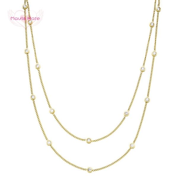 mavis hare stainless steel stardust choker necklace double layer crystal pendant chain necklace as fashion lady gift beach style y200730, Silver
mavis hare stainless steel stardust choker necklace double layer crystal pendant chain necklace as fashion lady gift beach style y200730, Silver