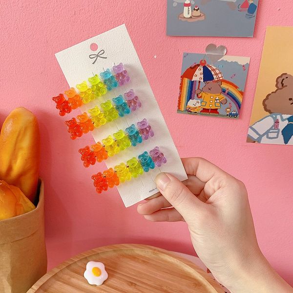 jelly bear colorful fashion hair clip barrette headwear girls women korea candy color hairpin duckbill clip 0615, Black;brown
jelly bear colorful fashion hair clip barrette headwear girls women korea candy color hairpin duckbill clip 0615, Black;brown