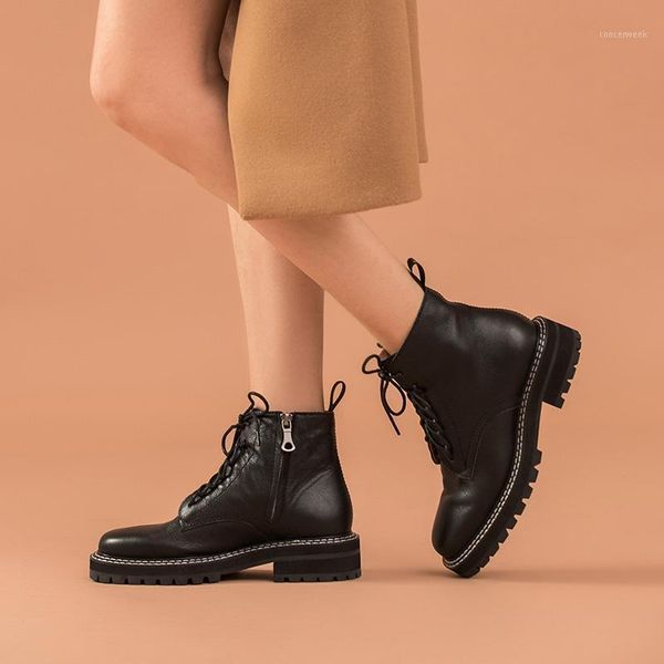 boots winter ankle for women cow leather shoes lace-up slide zip round toe lady fashion botas de mujer1, Black
boots winter ankle for women cow leather shoes lace-up slide zip round toe lady fashion botas de mujer1, Black