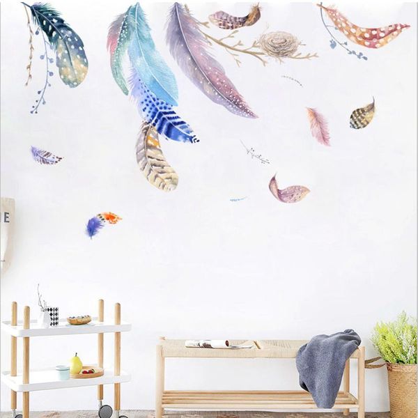 colorful feathers wall decals wall stickers peel and stick removable decal stick diy art murals home decor for bedroom
colorful feathers wall decals wall stickers peel and stick removable decal stick diy art murals home decor for bedroom