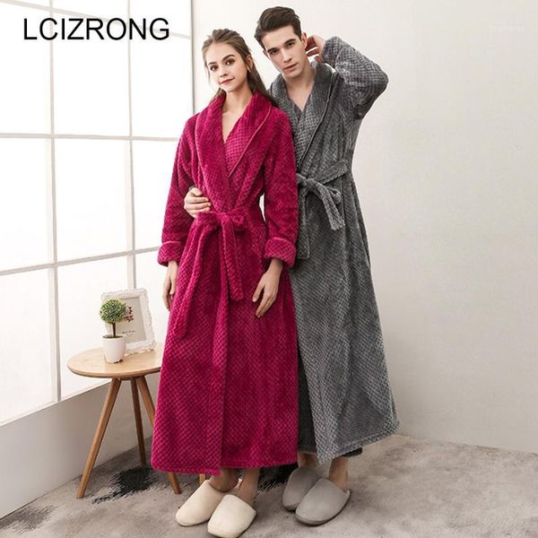 winter couple thick long bathrobes women plus size flannel ankle-length dressing gown warm soft lounge robe1, Black;red
winter couple thick long bathrobes women plus size flannel ankle-length dressing gown warm soft lounge robe1, Black;red