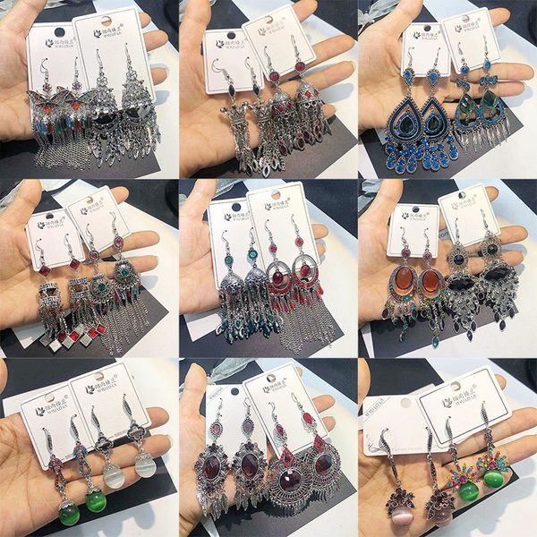 new vintage silver plated colorful vintage earrings for women bohemian mixed clear cz zircon dangle drop earring
new vintage silver plated colorful vintage earrings for women bohemian mixed clear cz zircon dangle drop earring