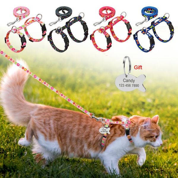 nylon cat puppy harness customized printed walking cat kitten vest pet traction harness leash set with engraved id sqckaf
nylon cat puppy harness customized printed walking cat kitten vest pet traction harness leash set with engraved id sqckaf