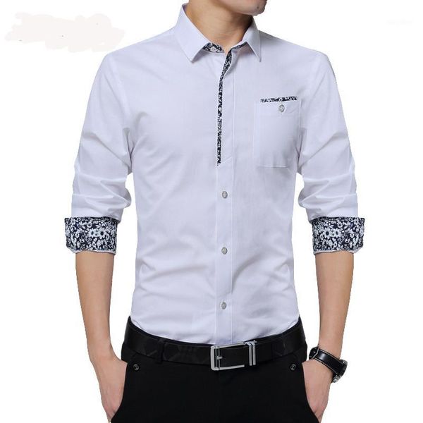 2020 men shirt long sleeve fashion classical solid printing fit slim man formal shirts brand clothing dress shirt man da5001, White;black
2020 men shirt long sleeve fashion classical solid printing fit slim man formal shirts brand clothing dress shirt man da5001, White;black