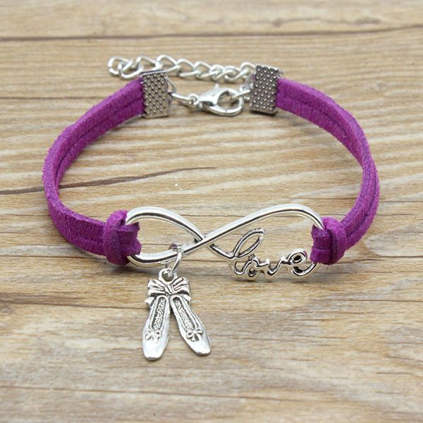 minimalist friends gift infinity love dancer dance shoes charm suede leather adjustable bracelets women girl jewelry, Golden;silver
minimalist friends gift infinity love dancer dance shoes charm suede leather adjustable bracelets women girl jewelry, Golden;silver